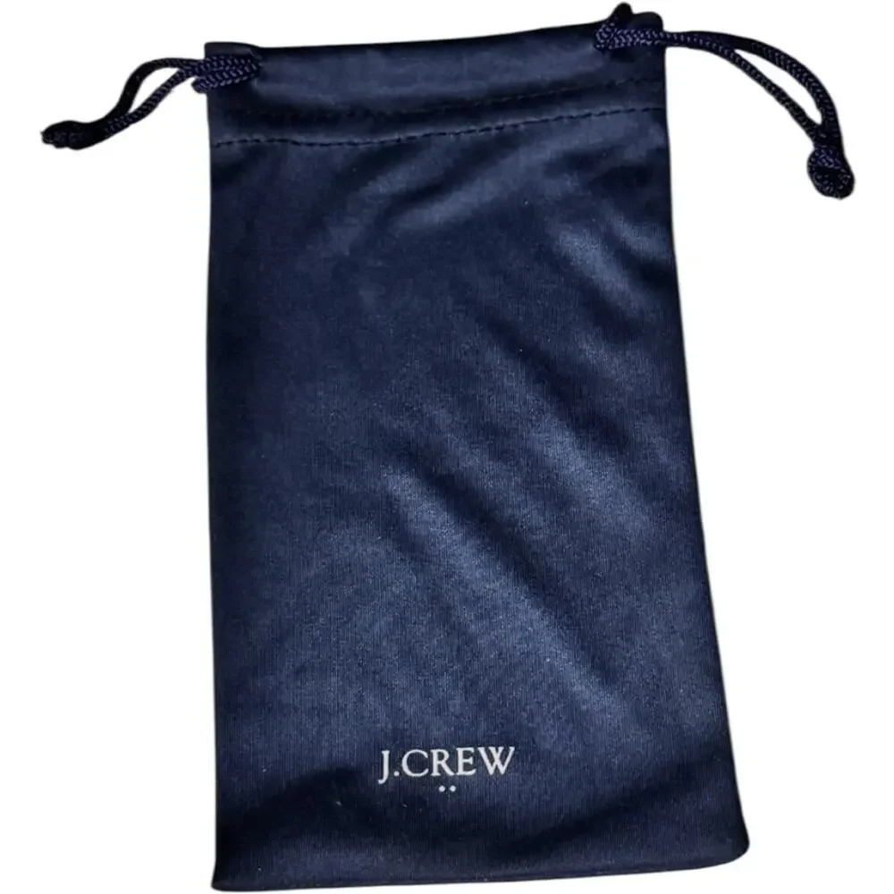 J.Crew Midnight Blue Drawstring  Eyeglass Case Bag